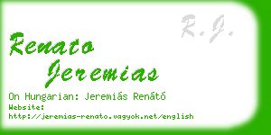 renato jeremias business card
