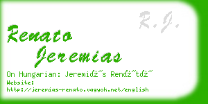 renato jeremias business card